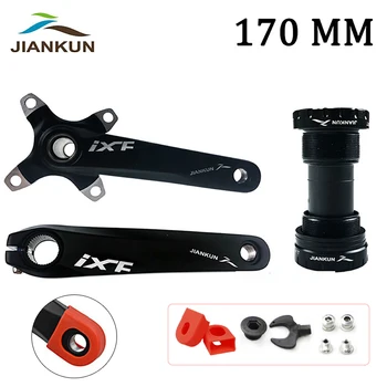 

JIANKUN IXF Crankset MTB 104BCD 170mm Mountain Bike Road Bicycle Crank Cycle Crank Set Alloy Screw Bottom Bracket Chainring BB