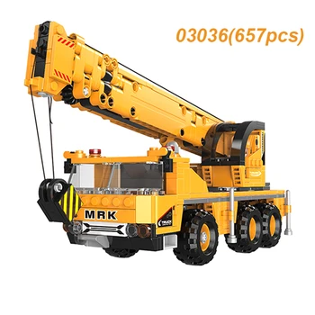 

Engineering Contruction Sets Building Blocks Compatible Technic City Excavator Crane Bulldozer Concrete Mixer Toys