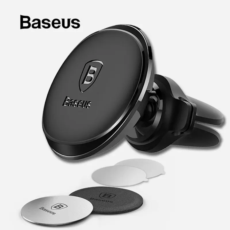  Baseus Car Phone Holder for iPhone X 8 Samsung GPS Mobile Phone 360 Degree Universal Magnetic Holde
