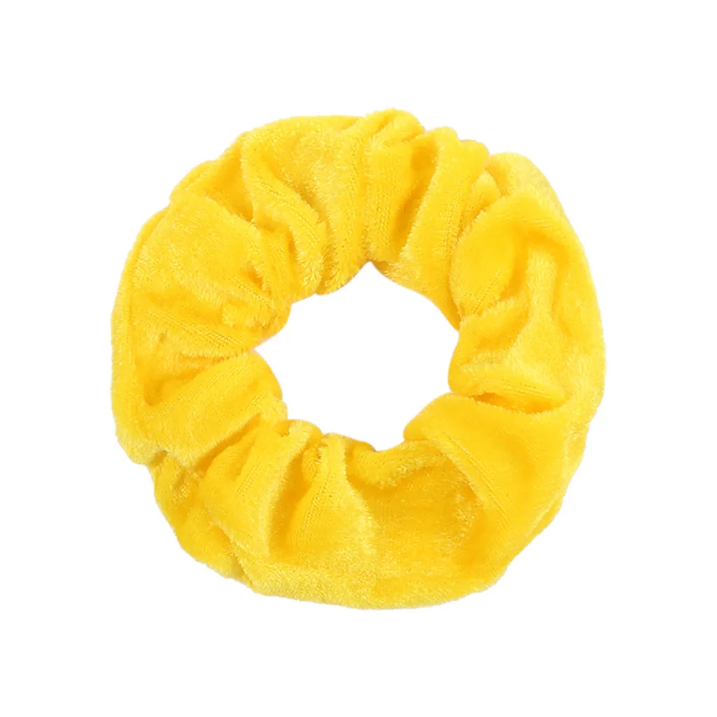 46PCS Colors Korea Velvet Hair Scrunchie Elastic Hair Bands Solid Color Women Girls Headwear Ponytail Holder Hair Accessories