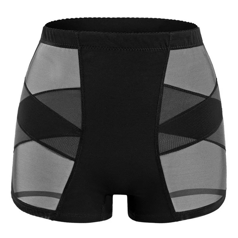 Sexy Women's Padded Butt Lifter Panties Booty Cross-Elastic Mesh Knickers Hip Enhancer Buttock Fake Butt Briefs Shapewear extreme tummy control shapewear