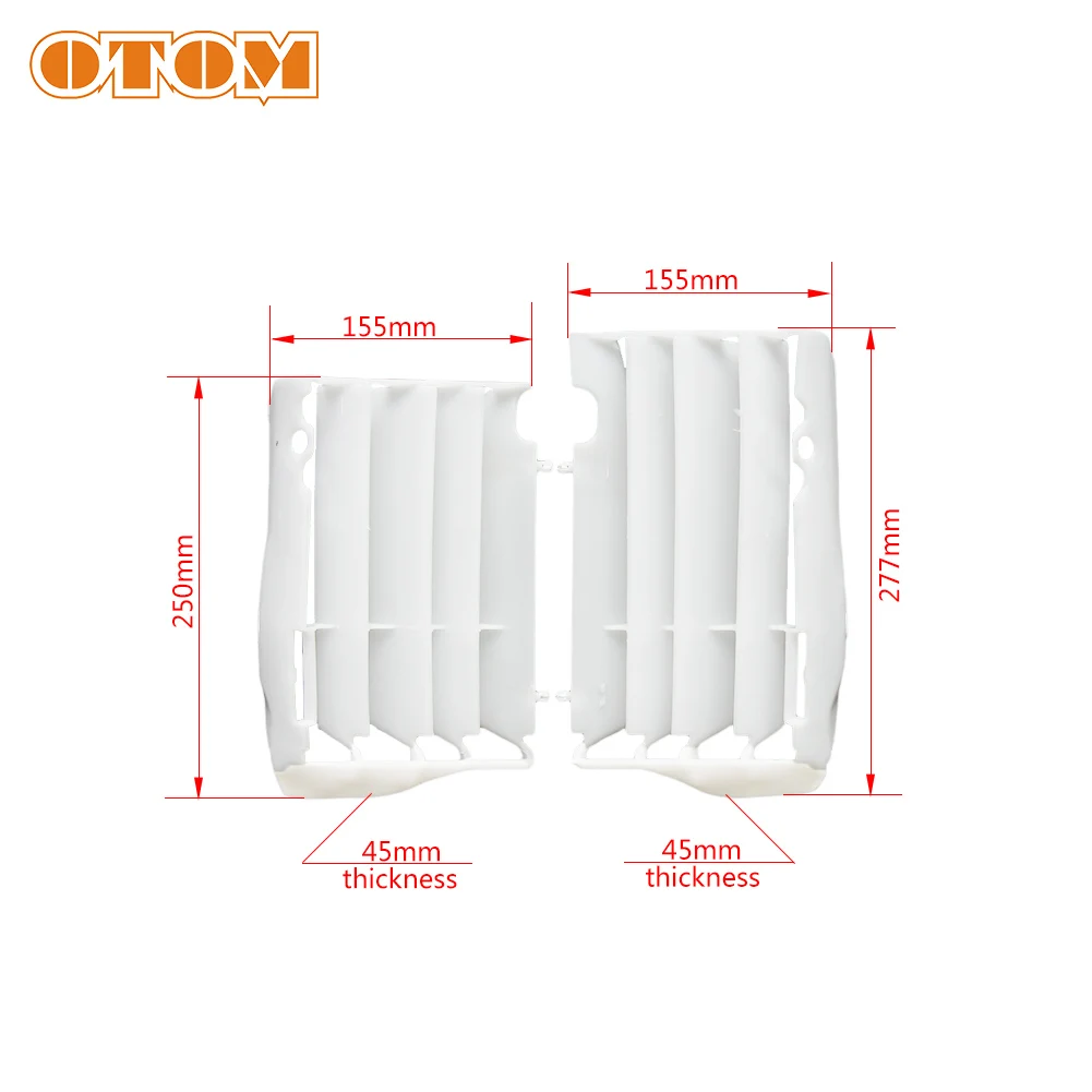 OTOM Motorcycle Radiator Louvers Engine Oil Cooler Heatsink For HONDA CRF250R- CRF450R- Wind Deflector Grille