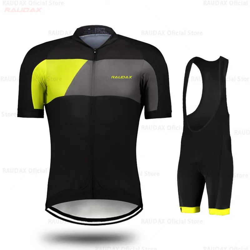 New Pro Team Cycling Jersey 19D Gel Pad Bike Shorts Set Quick Drying MTB Ropa Ciclismo Mens Summer Bicycling Maillot Wear