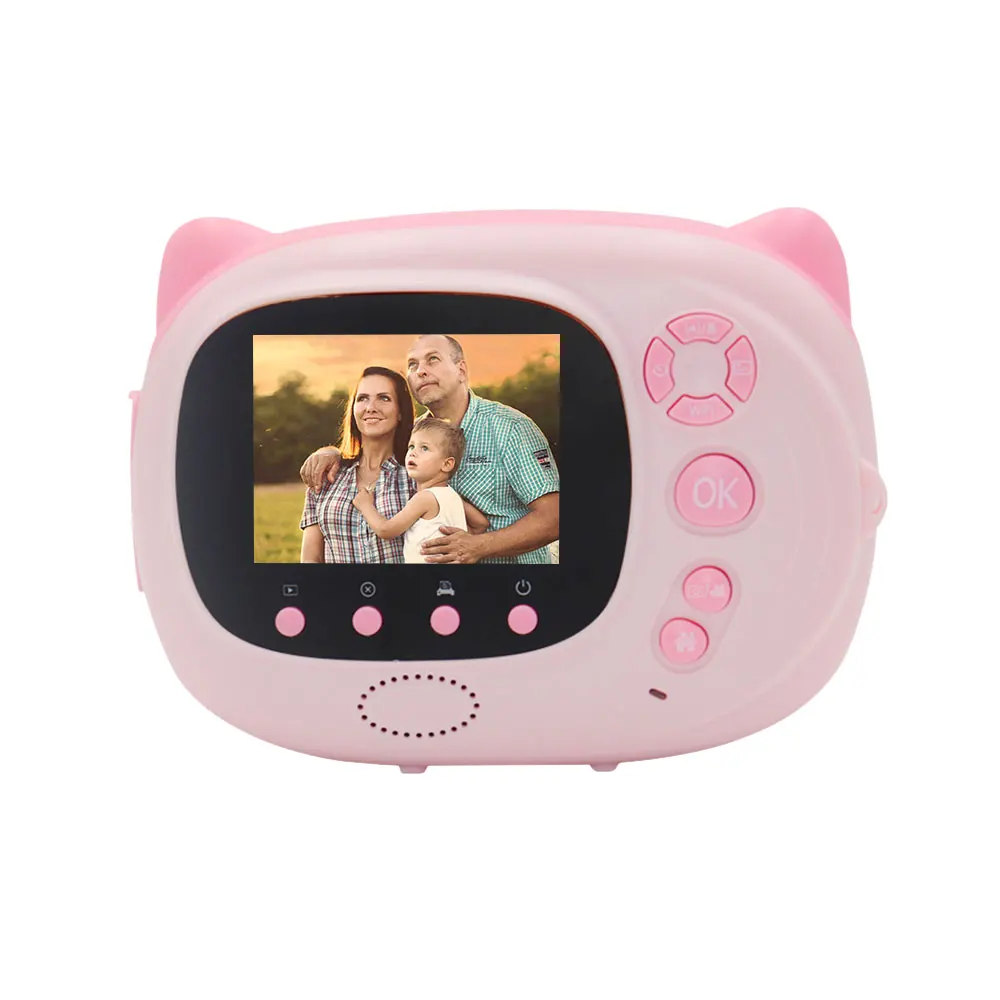 15 MP 1080P HD Mini Cute Children Video Photography Camcorder Photo Camera with 2.4 Inch TFT IPS Screen WiFi Instant Printing