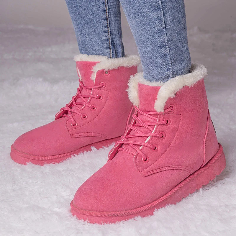 Женские зимние ботинки теплые меховые женская зимняя обувь женские 42 43|Зимние