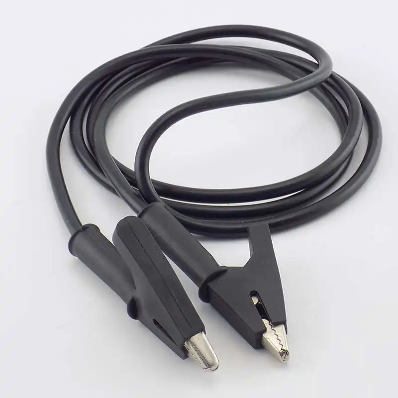 Câble De Test Avec Pinces Crocodiles Aux Deux Extrémités - Longueur 1 Mètre - Pour électronicien