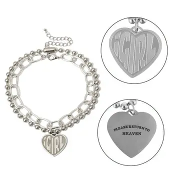 

Gothic Female Symbol Girl Cool Crush Choker Heart Pendant Necklace Women Jewelry