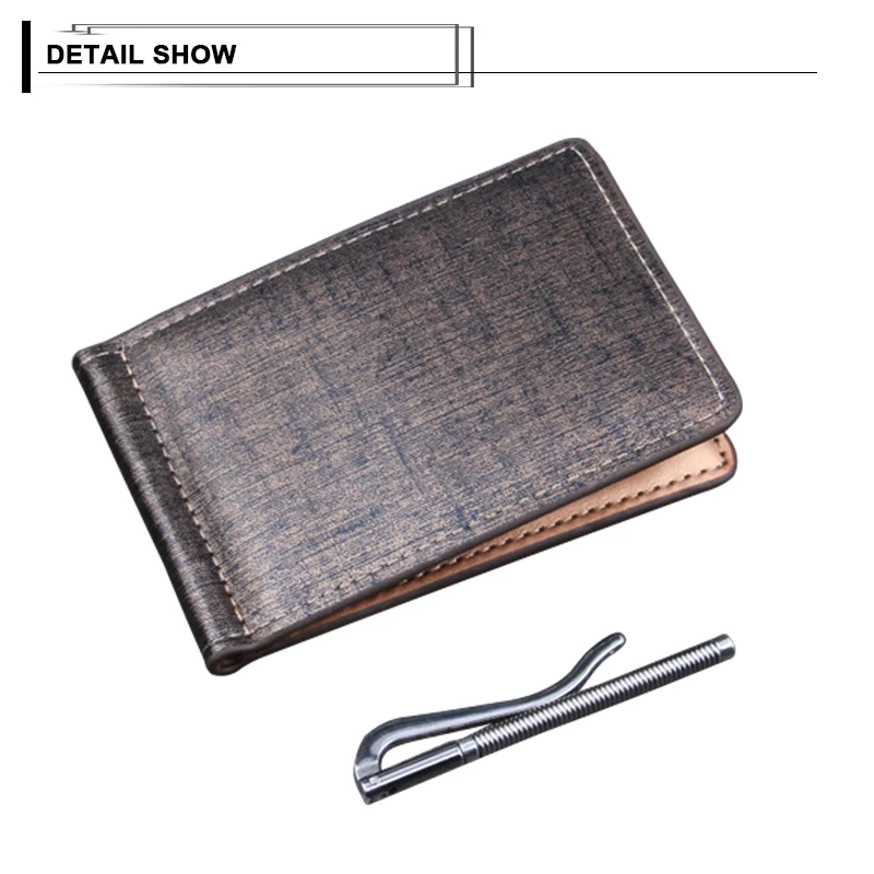 Brief Men Wallet Short Thin Slim Coin Purse Multi Slots Business Card Holder Solid Luxury Brand Vintage Male Bifold Billfold