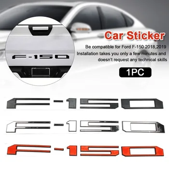 

Letters F-150 3D Raised Trunk Auto Accessoires Groove Fashion Styling Car Sticker Eye Catching Flute Tailgate Insert For Ford