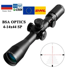 Охотничий прицел BSA OPTICS TMD 4-14X44 FFP, оптический прицел со стеклянной сеткой Mil Dot, охотничий прицел, Тактическая Винтовка