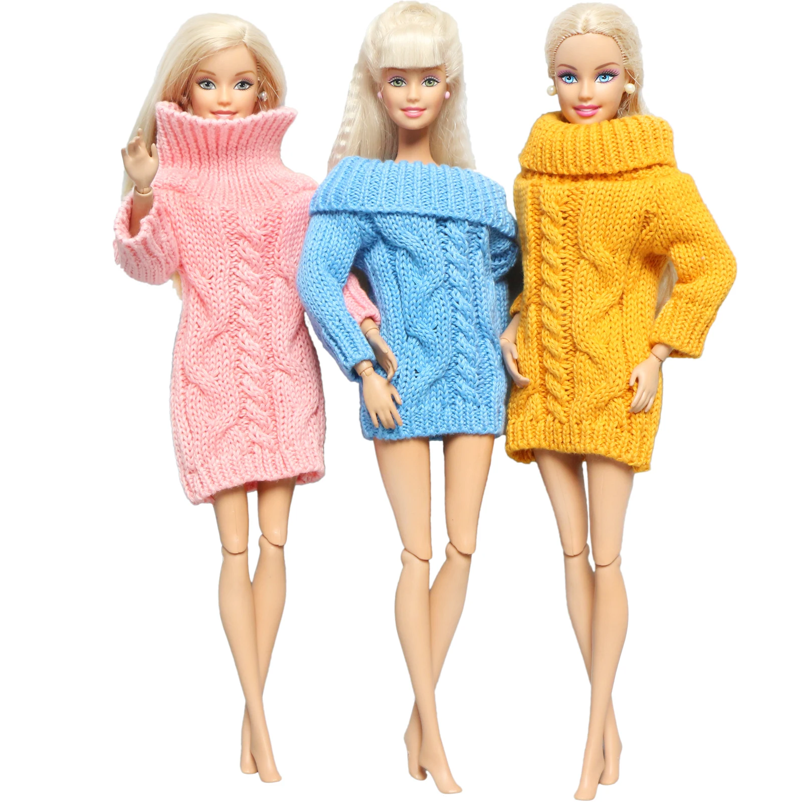 Roupas de boneca para Barbie 1 peça - casaco de inverno fofo para meninas