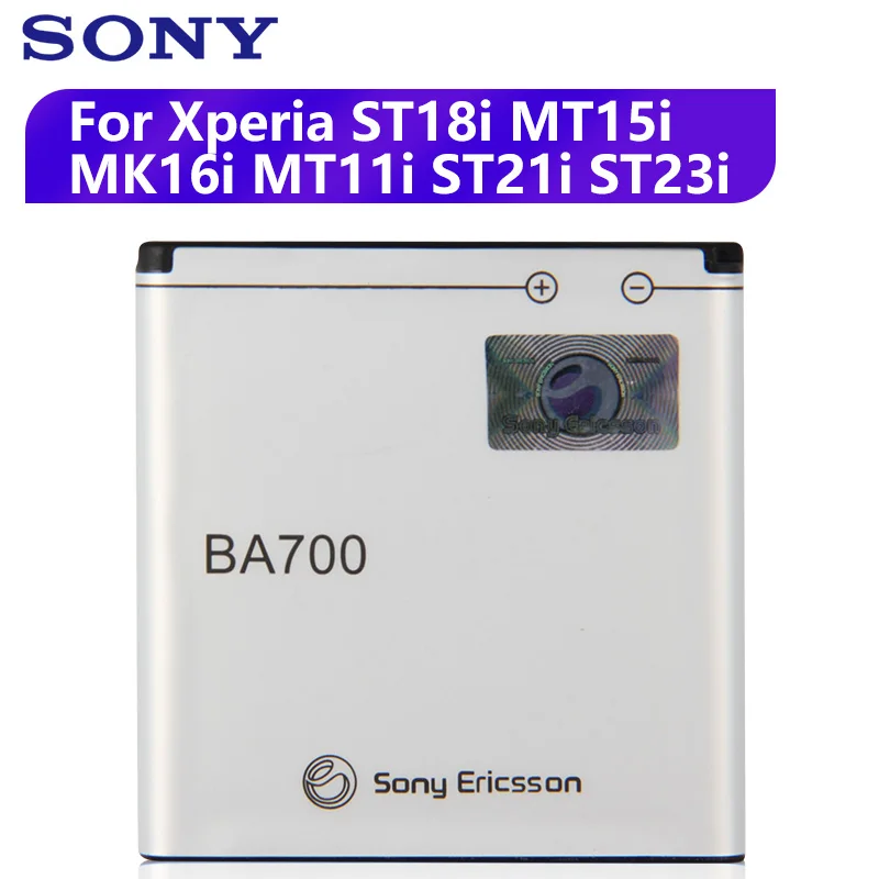 Оригинальная сменная батарея для Sony BA700 SONY ST18i MT15i MT16i MK16i MT11i ST21i ST23i телефона 1500 мАч