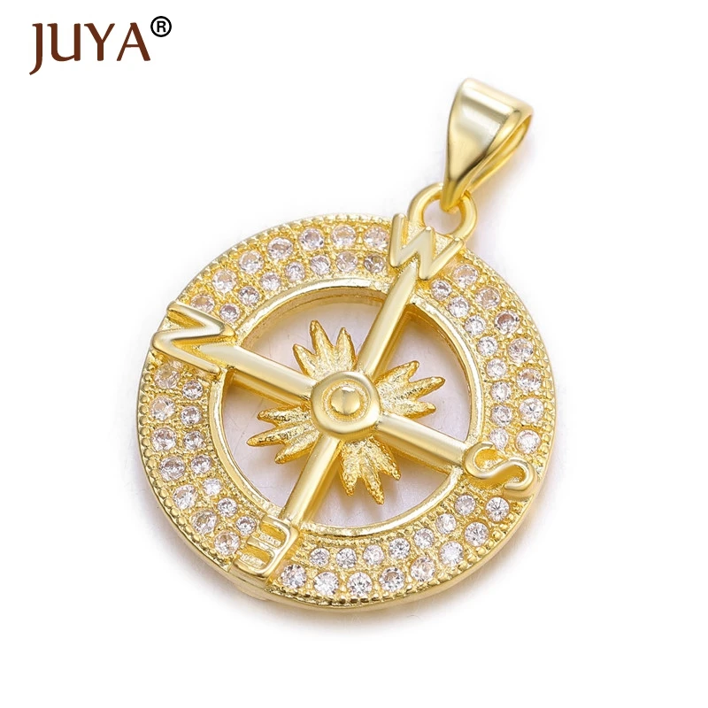 JUYA новые модные стильные милые эмалированные Цветы/Крест/бабочка/подвеска в форме сердца трендовые Подвески для изготовления ювелирных изделий - Окраска металла: gold