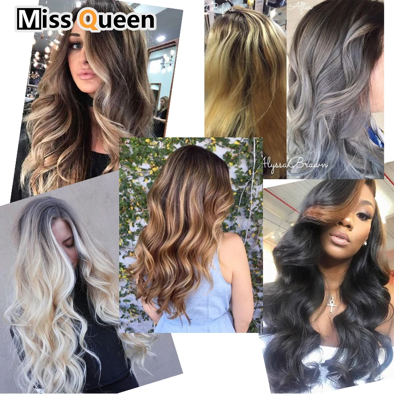 MISS QUEEN 37 цветов 16 клипов длинные вьющиеся волосы шпильки для наращивания высокая