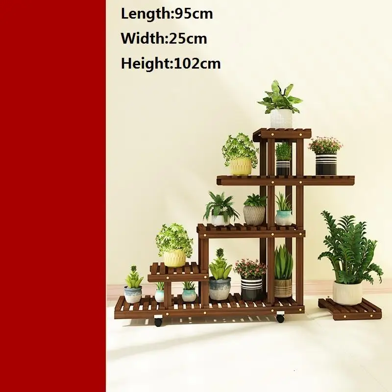 Number 4 Escalera Decorativa Madera Stojaki Saksi Standi садовые полки для растений Stojak Na Kwiaty напольная полка Dekoration подставка для цветов - Цвет: Number 4
