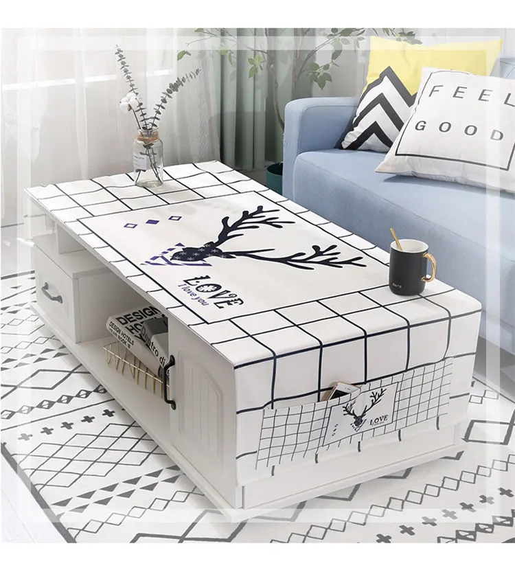 Многофункциональная скатерть для стола полотенце для гостиной боковое украшение стола анти-Грязная Скандинавская прямоугольная скатерть DW126