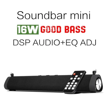 

HOT-16W Bluetooth Soundbar Speaker with 3 DSP Sound Version Remote Controller 4000Mah Wireless Subwoofer Speaker for Home Theate