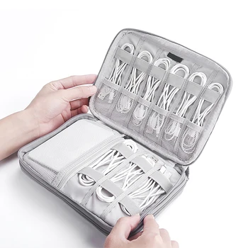 

Travel Cable Bag Digital Wire Charger USB Headphones Organizer Zipper Digital Gadgets Kit Case Tote Accessories