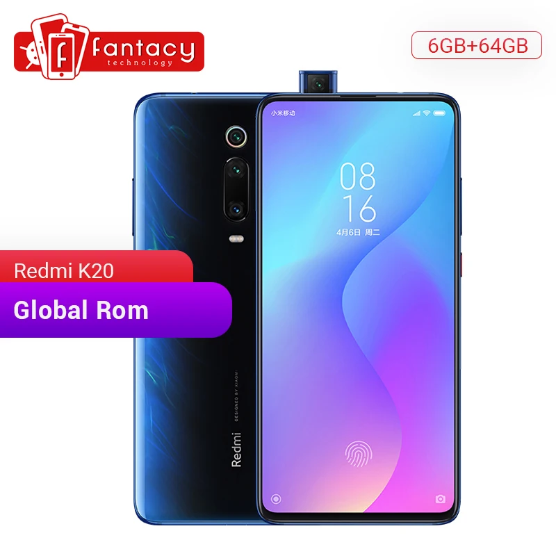 Оригинальный Xiaomi Redmi K20 с глобальной ПЗУ 6 ГБ 64 Восьмиядерный процессор Snapdragon 730 39