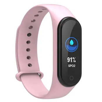 

Big Sale M4S Color Screen Smart Bracelet Counting Heart Rate Multi-Sports Healthy Sleep For mi Bracelet 4 smart watch