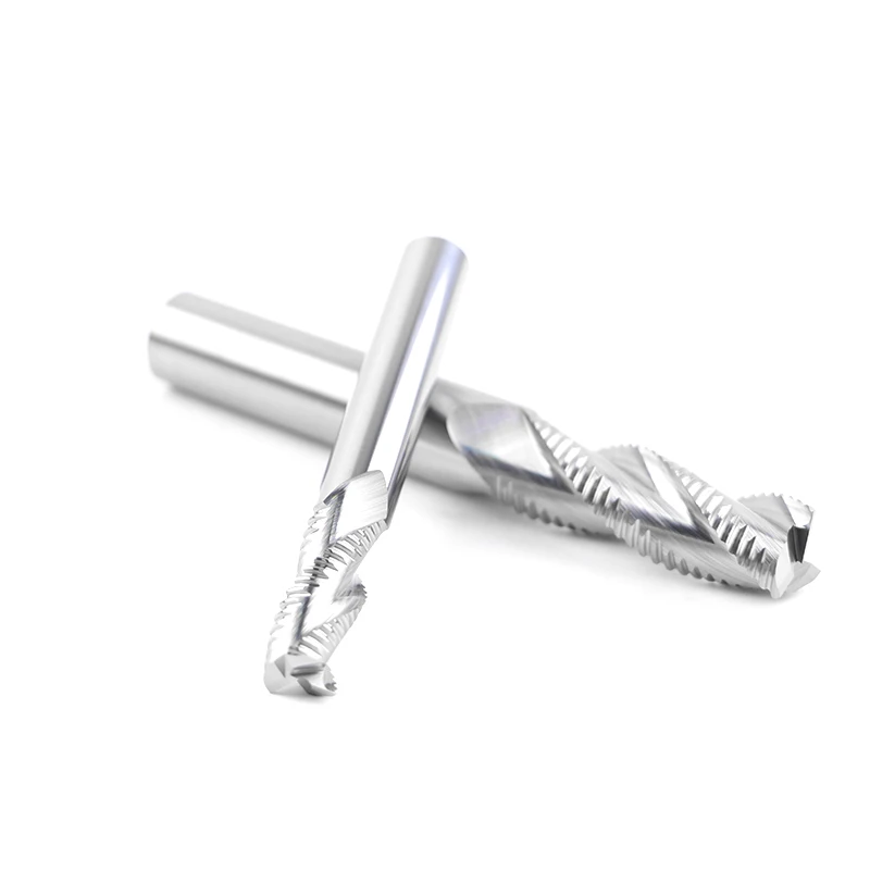 

ZGT Aluminum Roughing Endmill HRC55 3 Flutes 4mm 6mm 8mm 10mm 12mm Tungsten Steel Milling Cutter Roughing End Mill Milling Tools