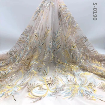 

African Lace Fabric 2020 Embroidered 3D Laces Fabric Bridal High Quality French Tulle Lace Fabric For Wedding Party
