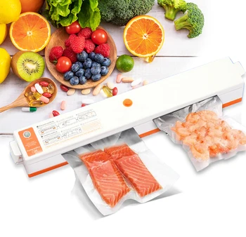 

220V/110V Household Automatic Vacuum Sealing Machine Film Sealer Vacuum Packer Including EU/US Plug Sealing Machine