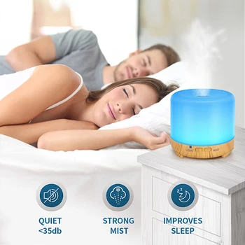 

LED Changing Light for Home200ml USB Electric Aroma air diffuser Ultrasonic Cool Air Humidifier with 7 Soothing Color