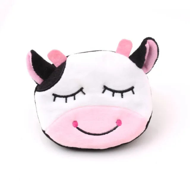 FUDEAM Soft Plush Panda Dog Rabbit Monkey Cartoon Women Coin Purse Mini Cute Zipper Girls Coin Wallet USB Cable Bag Key Wallets Cow