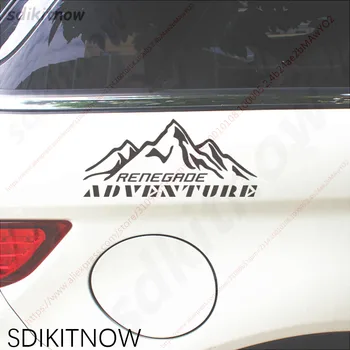 

New 9x20cm Adventure Car Sports Decal Sticker Styling Windows Decoration For Jeep Renegade 2015 2019 accessories 2016 2018 2019