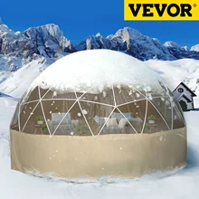 VEVOR – tente à bulles en Polyester Igloo 12 pieds, canopée en PVC/maille/tissu, marche sur la terrasse, dôme extérieur, bulle de soleil
