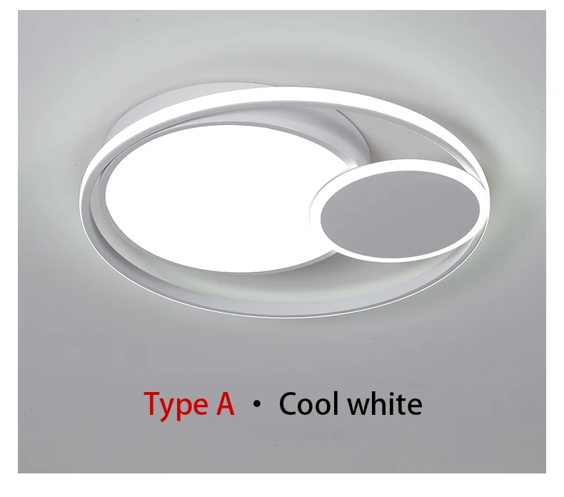 Светодиодный потолочный светильник, круглое внутреннее современное освещение для спальни, гостиной, столовой, кухни, потолочные светильники с заподлицо