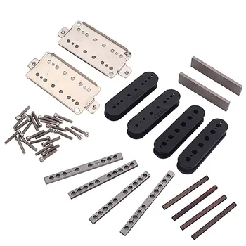 

Guitar Pickup Humbucker Accessories Kit Producing Parts Baseplate Spacer Bobbin Bar Magnet ENA88