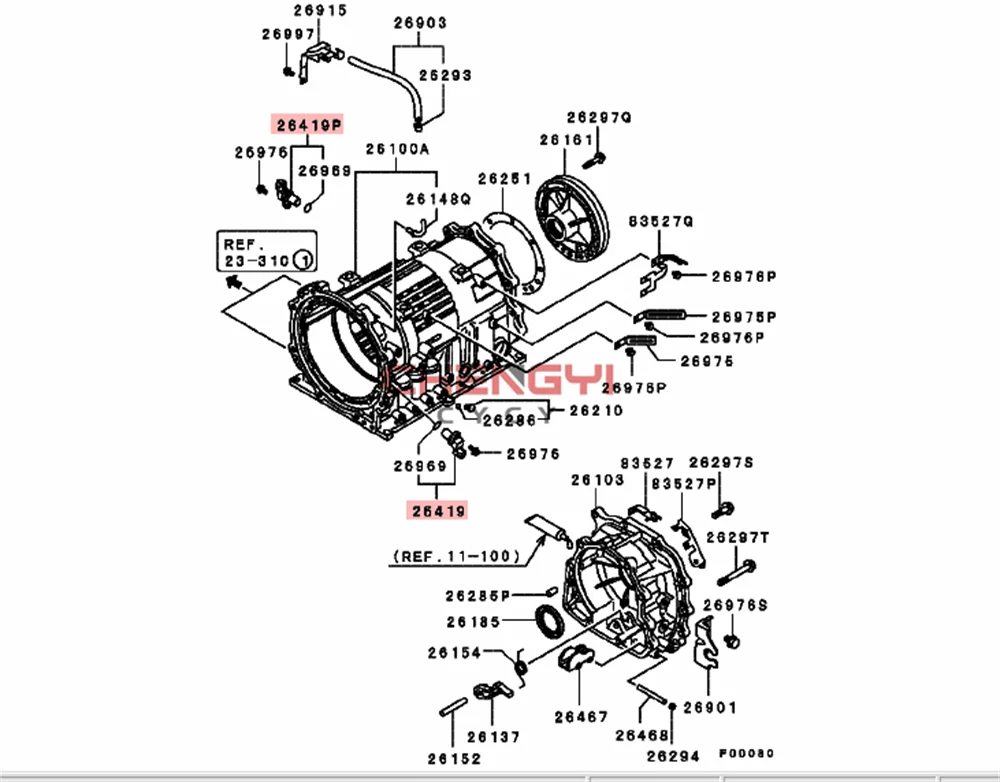 Auto Speed Sensor Transmission Odometer Meter Speed Sensor For Mitsubishi Pajero Montero V73W V77W V93W V97W MR567292 MR518300 8651A027 MD759164