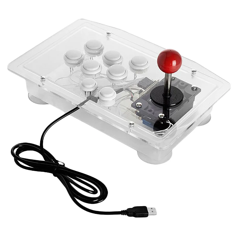 

Hot Transparent Acrylic Arcade Joystick Game PC USB Controller