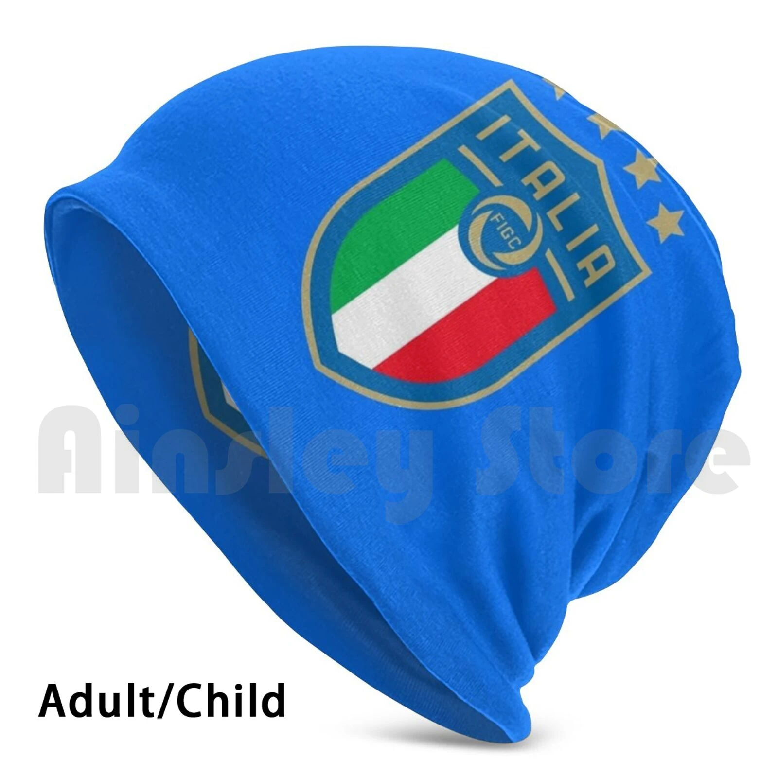 Italia Figc Beaniesプルオーバーキャップ快適なタリアイタリアの置物世界4スターサッカー選手 スカリー ビーニー帽 Aliexpress