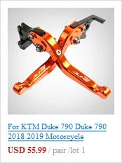 Для KTM 390DUKE 2015-2018 2019 7/8 ''22mm ЧПУ Ручки Мотоцикл рукоятка и заканчивается грипса на руль DUKE 390 2012 2013 2014 duke390