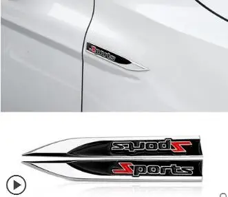 

Металлический материал с высокой звездой, 2 шт., универсальное искусственное стекло, боковое декоративное крыло, тройное заднее стекло