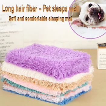 

Square Dog Bed Plush Solid Pet Sleeping Blanket For Little Medium Large Pets Super Soft Winter Warm Sleeping Mats For Dogs Cats