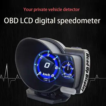 

LCD Color Screen HUD Head-up Display OBD2 Intelligent Safe Driving Computer Clearance Fault Code Scan Fault Car Diagnostic Tool
