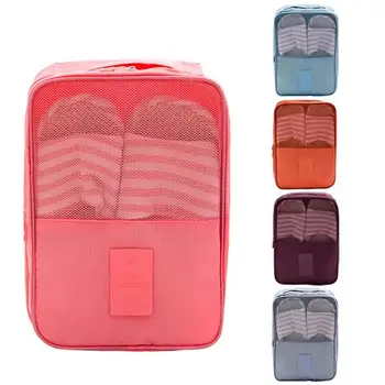 

2019 Double Layer Travel Shoes Organizer Waterproof Canvas Bag Pouch Luggage Storage Bag Accessories