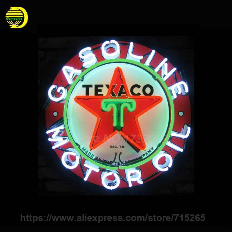

Texaco Neon Sign For Room neon light Custom Arcade Glass Neon Light Sign Beer Bar Glass Tubes Sexy Lamp Leopard Neon Lights
