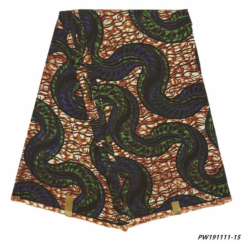 Mr. Z Высокое качество воск голландский Африканский вощеная ткань горячая Распродажа дизайн для женщин платье воск кружевная ткань - Цвет: PW191111-15