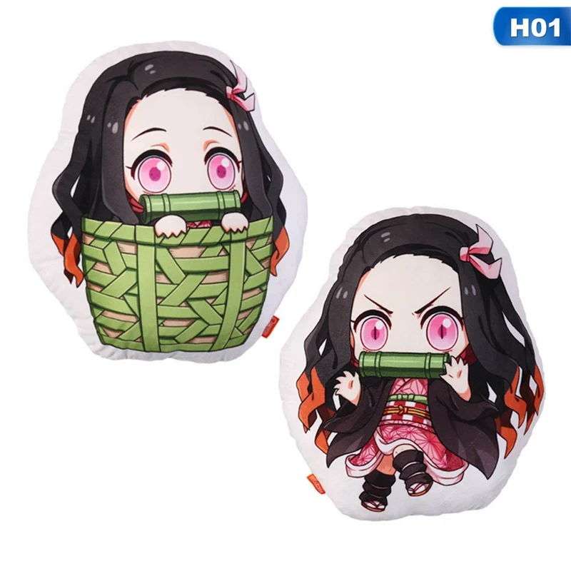 Аниме Demon Slayer Мультфильм Плюшевая Кукла Q Edition подушка мягкая игрушка подушка Рождественский подарок