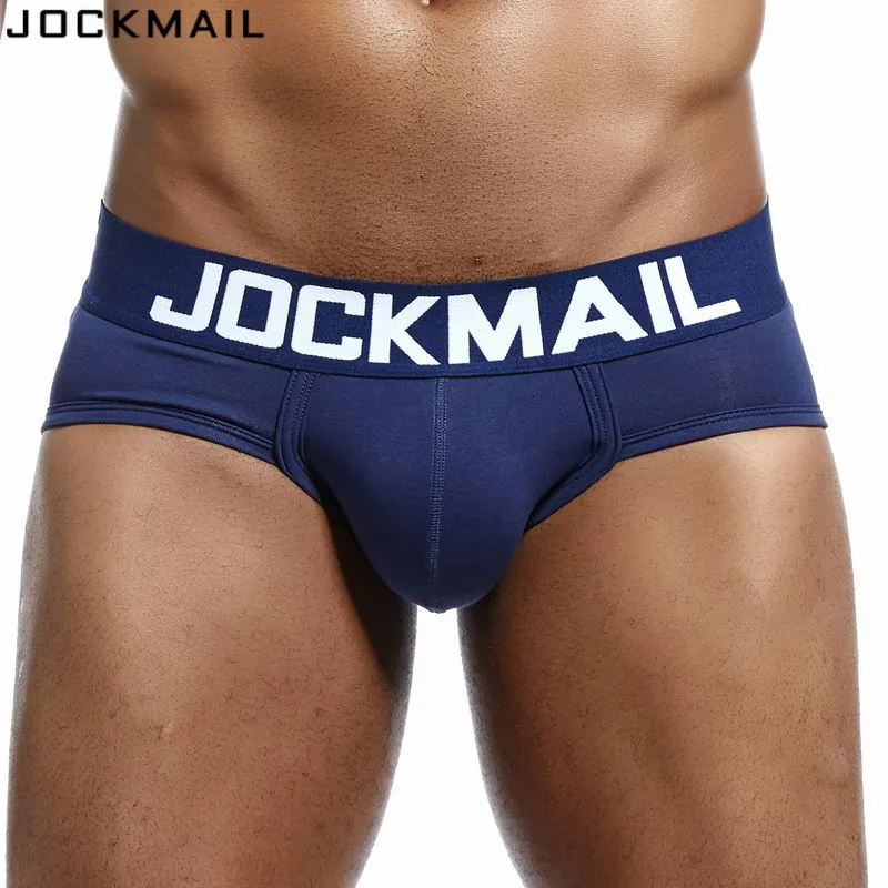 Мужские сексуальные трусы брифы JOCKMAIL нижнее белье из дышащего хлопка для геев|mens