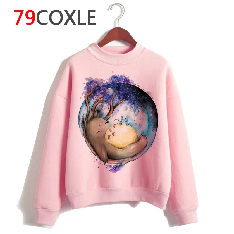 Totoro Studio Ghibli Kawaii толстовки веселое Harajuku аниме Женская мультяшная Толстовка Ullzang 90s модная Толстовка графическая Женская милая