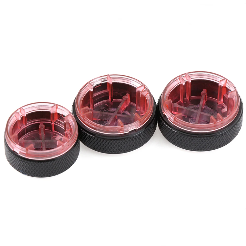 Aluminum Alloy Air Conditioning Knob AC Knob Heat Control Switch Button For VW POLO 2002-2013 MK4 MK5 9N 9N3 6R 3pcs/set