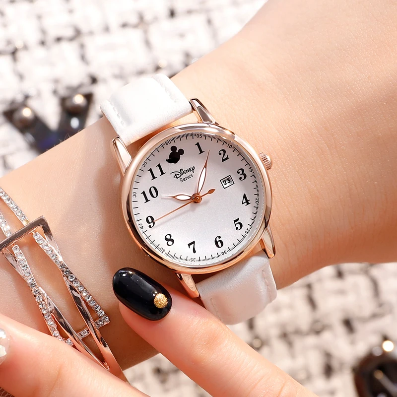 Online Relojes para niños de Mickey Mouse relojes de pulsera de cuarzo lindos de moda Casual para niños y niñas