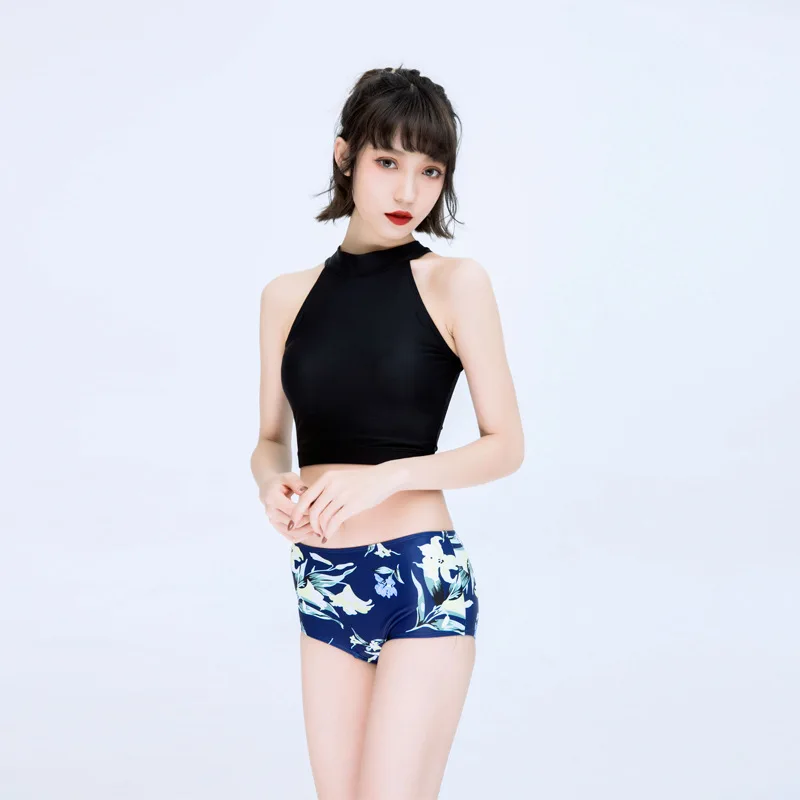 

2018 New Style Split Type Three-piece Set Bikini Trousers Belly Covering Slimming Conservative Hot Springs Sexy Bathing Suit