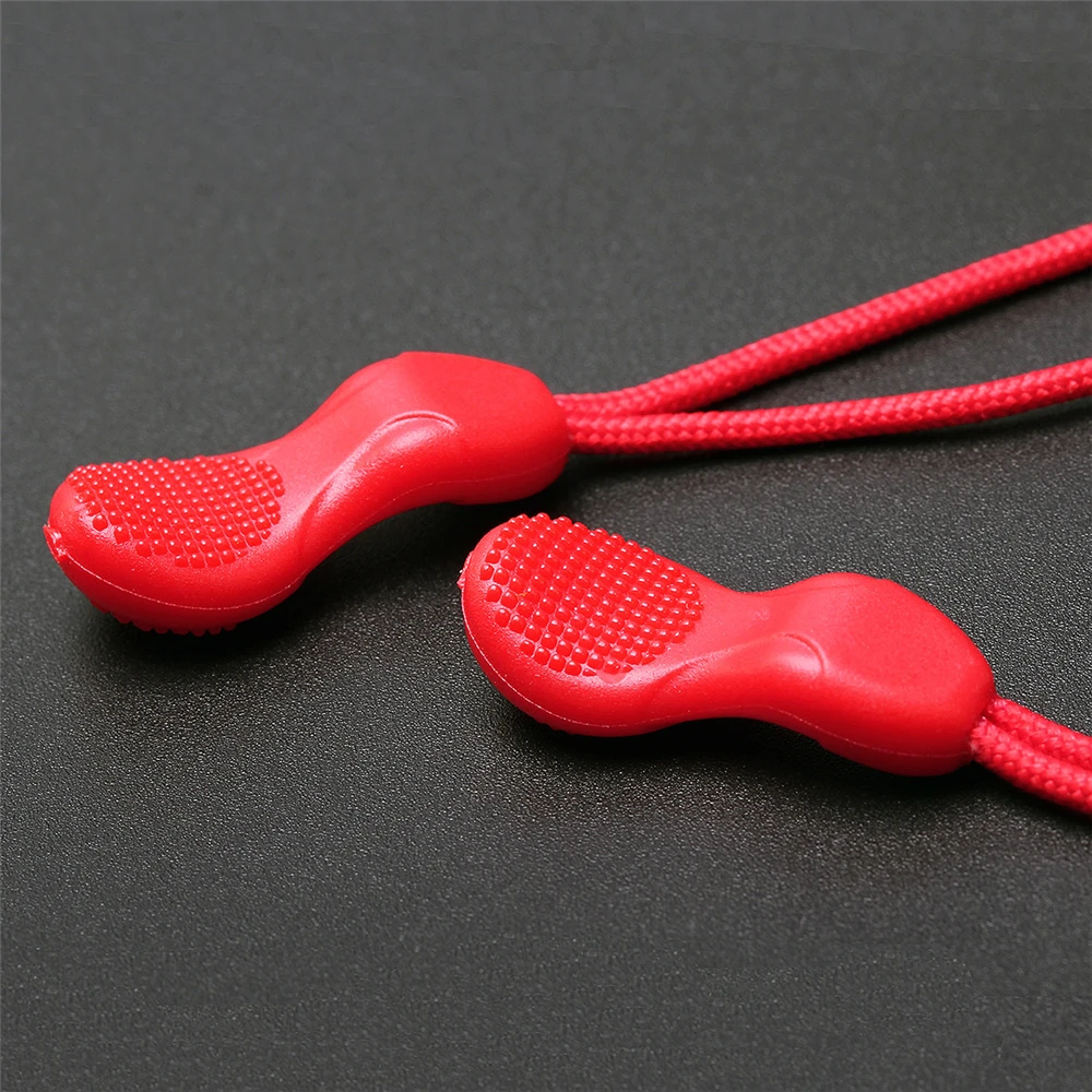 10Pcs Calabash Head Zipper Puller Clothing Plastic Zipper Head Compact Pulling Rope Luggage Bag Tail Rope for
